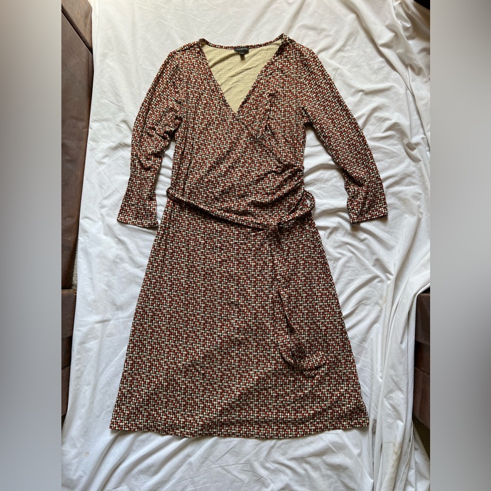 Talbots faux wrap dress, Size M
